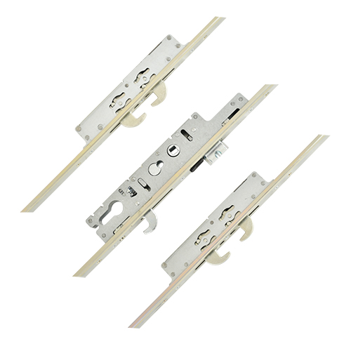 Ingenious Duplex Latch 5 Hook Bifold Multipoint Door Lock for Alutek & Cortizo Doors Option 2 (top hook to spindle = 733mm)