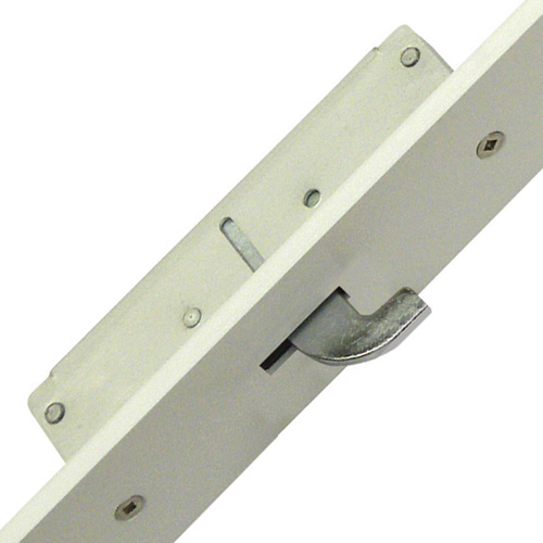 Fullex Crimebeater Latch Deadbolt 2 Hooks Flat 44mm White Faceplate Double Spindle Multipoint Door Lock