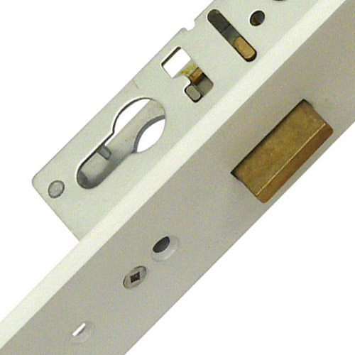 Fullex Crimebeater Latch Deadbolt 2 Hooks Flat 44mm White Faceplate Double Spindle Multipoint Door Lock