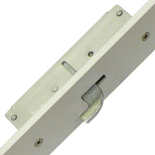 Fullex Crimebeater Latch Deadbolt 2 Hooks Flat 44mm White Faceplate Double Spindle Multipoint Door Lock