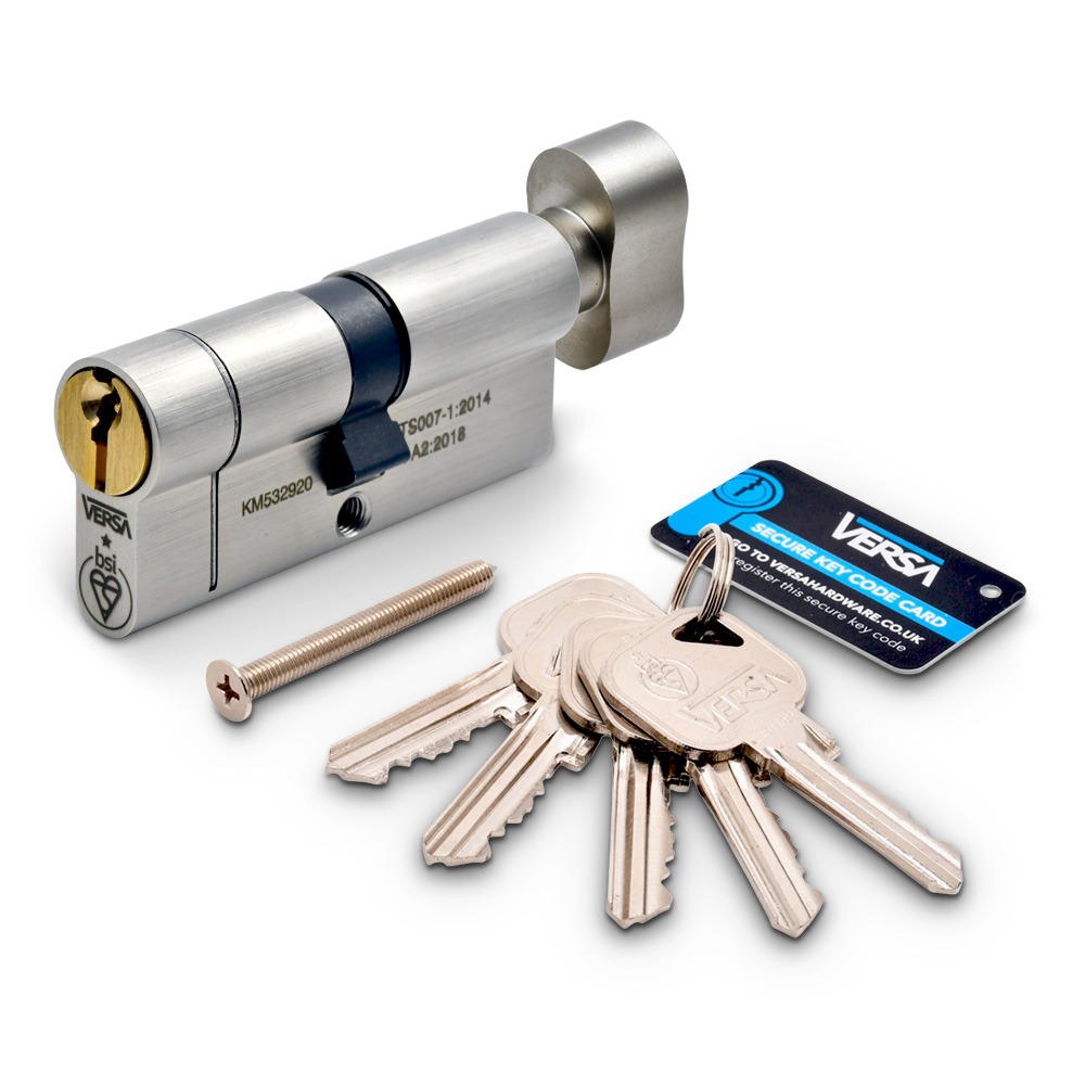 VERSA Euro Key & Thumbturn Cylinders British Standard Kitemarked TS007 1*