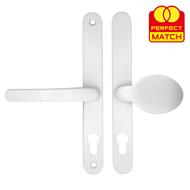 TSS Lever Moveable Pad UPVC Multipoint Door Handles - 68mm PZ Sprung 215mm Screw Centres