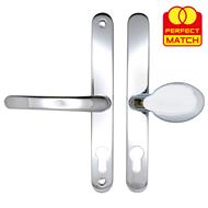 TSS Lever Moveable Pad UPVC Multipoint Door Handles - 68mm PZ Sprung 215mm Screw Centres