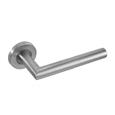 TSS Fire Rated Stainless Steel (SSS) 19mm Mitred Lever On Rose Furniture