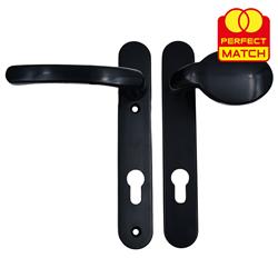 TSS Lever Moveable Pad UPVC Multipoint Door Handles - 92mm PZ Sprung 122mm Screw Centres