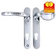 TSS Lever Moveable Pad UPVC Multipoint Door Handles - 92mm PZ Sprung 122mm Screw Centres