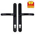 TSS Lever Lever UPVC Multipoint Door Handles - 92mm PZ Sprung 240mm Screw Centres - 270mm Long Backplate