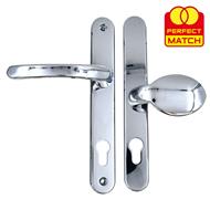 TSS Lever Moveable Pad UPVC Multipoint Door Handles - 92mm/62mm PZ Sprung 212mm Screw Centres