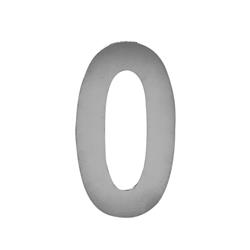 TSS 3” Stick On Door Numerals - 201 Stainless Steel