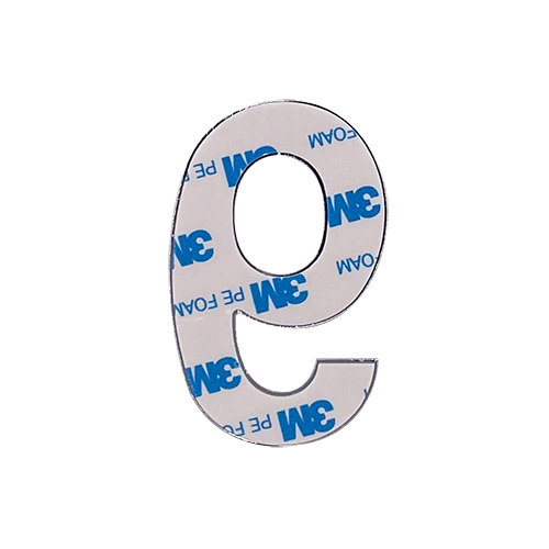 TSS 3” Stick On Door Numerals - 201 Stainless Steel