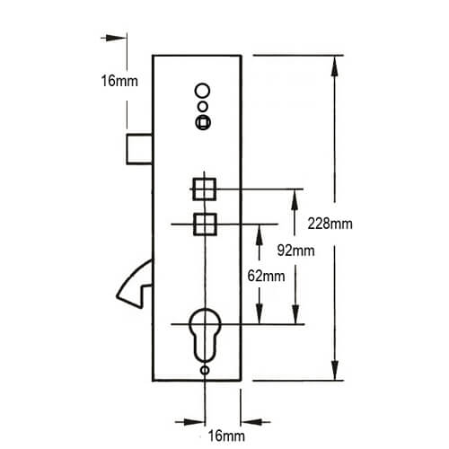 Lockmaster Hookbolt Genuine Mulitpoint Gearbox - Lift Lever or Double Spindle