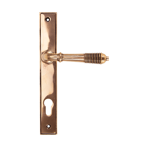 From the Anvil Reeded Lever/Lever Multipoint Door Handles - 92mm PZ Sprung 212mm Screw Centres (LEAD TIME: 2-3 DAYS)