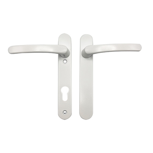 TSS Blank External Lever Lever French Door Multipoint Handles – 92mm PZ Sprung 122mm Screw Centres