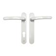 TSS Blank External Lever Lever French Door Multipoint Handles – 92mm PZ Sprung 122mm Screw Centres