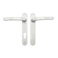 TSS Blank External Lever Lever French Door Multipoint Handles – 92mm PZ Sprung 122mm Screw Centres