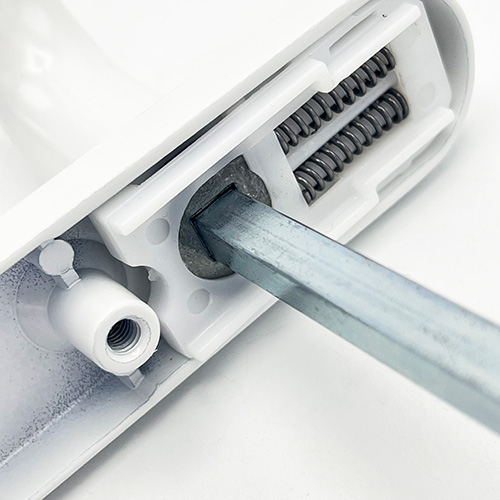 TSS Blank External Lever Lever French Door Multipoint Handles – 92mm PZ Sprung 122mm Screw Centres