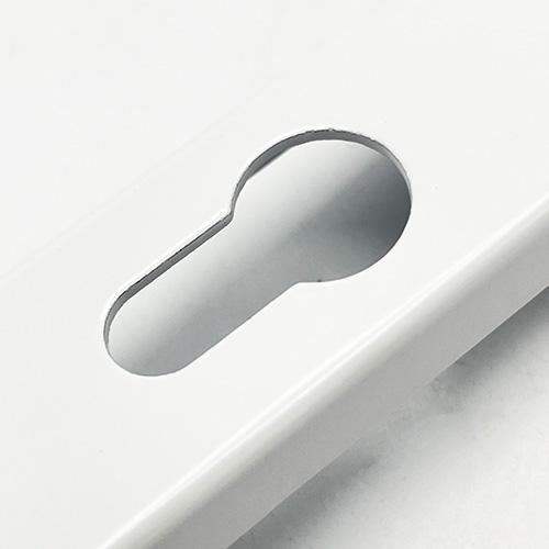 TSS Blank External Lever Lever French Door Multipoint Handles – 92mm PZ Sprung 122mm Screw Centres