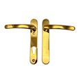 TSS Blank External Lever Lever French Door Multipoint Handles – 92mm PZ Sprung 122mm Screw Centres