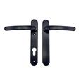 TSS Blank External Lever Lever French Door Multipoint Handles – 92mm PZ Sprung 122mm Screw Centres