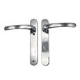 TSS Blank External Lever Lever French Door Multipoint Handles – 92mm PZ Sprung 122mm Screw Centres