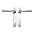 TSS Blank External Lever Lever French Door Multipoint Handles – 92mm PZ Sprung 122mm Screw Centres