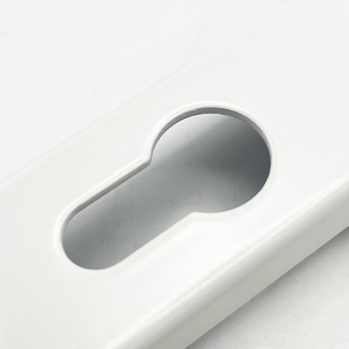 TSS Blank External Lever Lever French Door Multipoint Handles – 92mm PZ Sprung 210mm Screw Centres