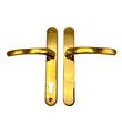TSS Blank External Lever Lever French Door Multipoint Handles – 92mm PZ Sprung 210mm Screw Centres