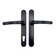 TSS Blank External Lever Lever French Door Multipoint Handles – 92mm PZ Sprung 210mm Screw Centres