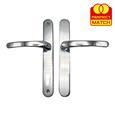 TSS Blank External Lever Lever French Door Multipoint Handles – 92mm PZ Sprung 210mm Screw Centres
