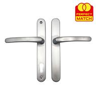 TSS Blank External Lever Lever French Door Multipoint Handles – 92mm PZ Sprung 210mm Screw Centres