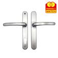 TSS Blank External Lever Lever French Door Multipoint Handles – 92mm PZ Sprung 210mm Screw Centres