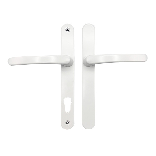 TSS Blank External Lever Lever French Door Multipoint Handles – 92mm PZ Sprung 215mm Screw Centres