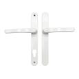 TSS Blank External Lever Lever French Door Multipoint Handles – 92mm PZ Sprung 215mm Screw Centres