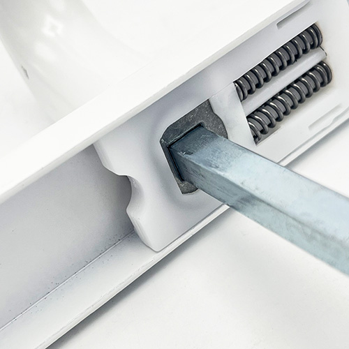 TSS Blank External Lever Lever French Door Multipoint Handles – 92mm PZ Sprung 215mm Screw Centres