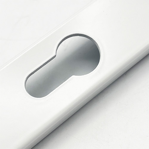 TSS Blank External Lever Lever French Door Multipoint Handles – 92mm PZ Sprung 215mm Screw Centres