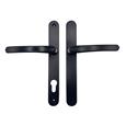 TSS Blank External Lever Lever French Door Multipoint Handles – 92mm PZ Sprung 215mm Screw Centres