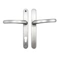 TSS Blank External Lever Lever French Door Multipoint Handles – 92mm PZ Sprung 215mm Screw Centres