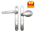 TSS Lever Moveable Pad Offset UPVC Multipoint Door Handles - 92/70mm PZ - Sprung - 203mm Screw Centres