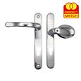 TSS Lever Moveable Pad Offset UPVC Multipoint Door Handles - 92/70mm PZ - Sprung - 203mm Screw Centres