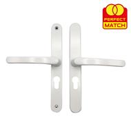 TSS Lever Lever UPVC Multipoint Door Handles - 48mm PZ - Sprung - 215mm Screw Centres