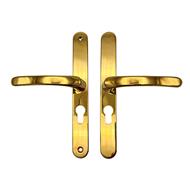 TSS Lever Lever UPVC Multipoint Door Handles - 48mm PZ - Sprung - 215mm Screw Centres