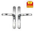 TSS Lever Lever UPVC Multipoint Door Handles - 48mm PZ - Sprung - 215mm Screw Centres