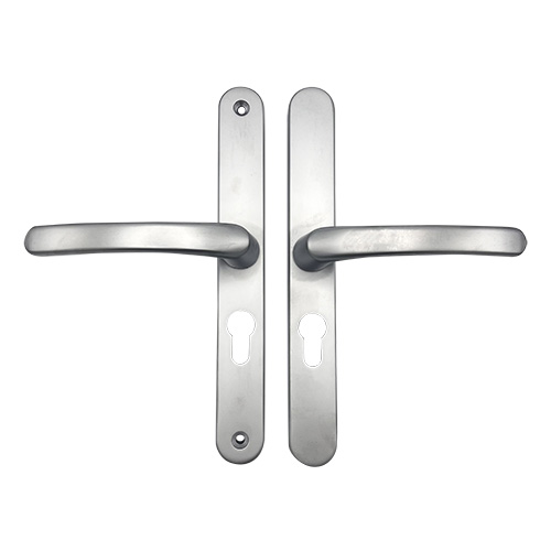 TSS Lever Lever UPVC Multipoint Door Handles - 48mm PZ - Sprung - 215mm Screw Centres