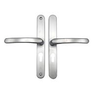 TSS Lever Lever UPVC Multipoint Door Handles - 48mm PZ - Sprung - 215mm Screw Centres