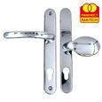 TSS Lever Moveable Pad Offset UPVC Multipoint Door Handles - 92/62mm PZ - Sprung - 215mm Screw Centres