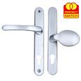 TSS Lever Moveable Pad Offset UPVC Multipoint Door Handles - 92/62mm PZ - Sprung - 215mm Screw Centres