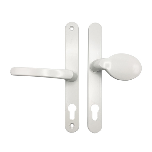 TSS Lever Moveable Pad Offset UPVC Multipoint Door Handles - 70/92mm PZ - Sprung - 215mm Screw Centres