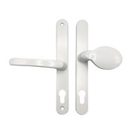 TSS Lever Moveable Pad Offset UPVC Multipoint Door Handles - 70/92mm PZ - Sprung - 215mm Screw Centres