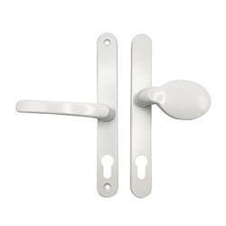 TSS Lever Moveable Pad Offset UPVC Multipoint Door Handles - 70/92mm PZ - Sprung - 215mm Screw Centres