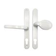 TSS Lever Moveable Pad Offset UPVC Multipoint Door Handles - 70/92mm PZ - Sprung - 215mm Screw Centres